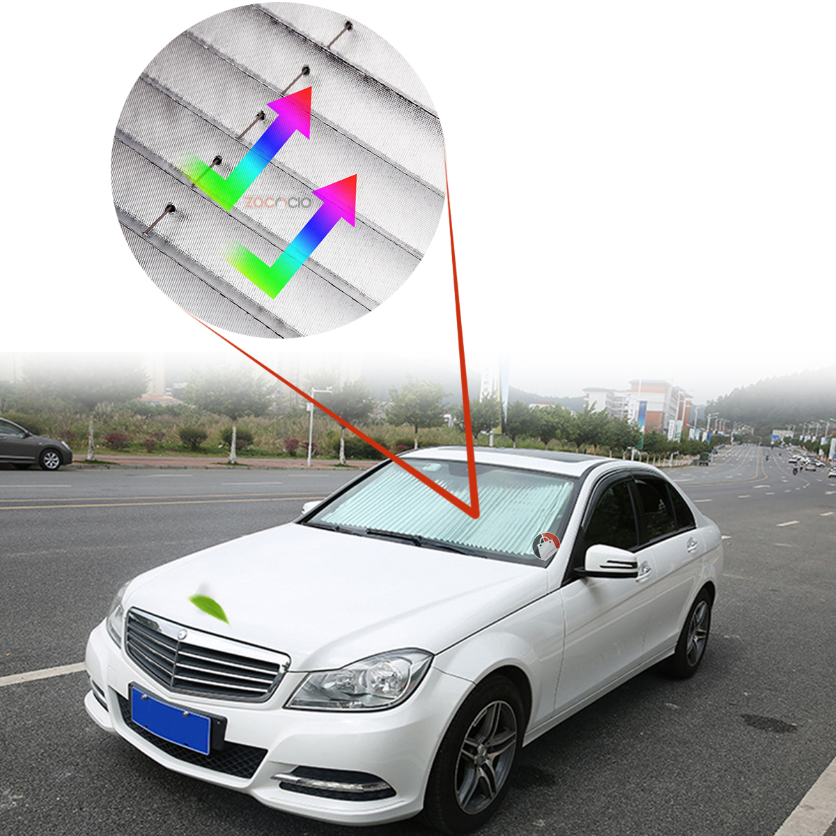 Parasol Retráctil Para Parabrisas Carro